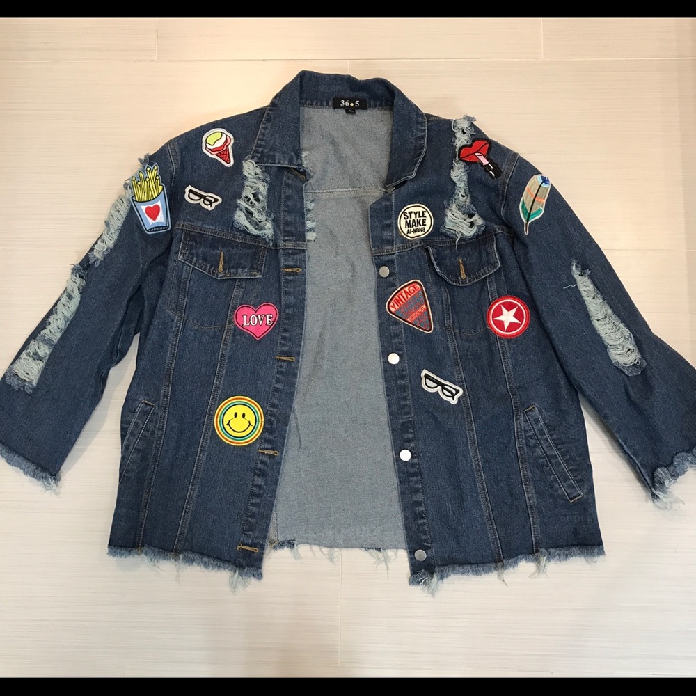 Patched denim jacket - Picture 2 of 4